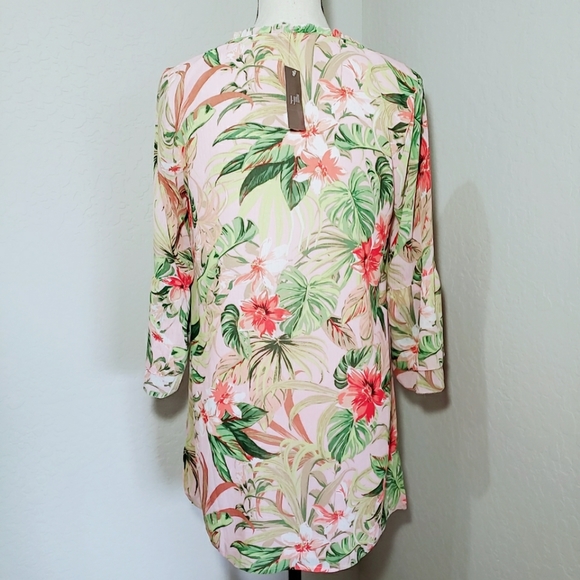 J Jill Tropical Floral Print Tunic XS - Picture 6 of 10